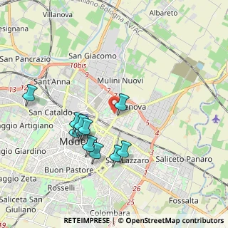 Mappa Via Luigi Ceretti, 41122 Modena MO, Italia (1.84091)