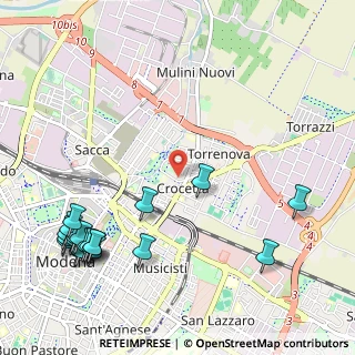 Mappa Via Luigi Ceretti, 41122 Modena MO, Italia (1.4745)