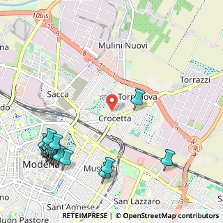 Mappa Via Luigi Ceretti, 41122 Modena MO, Italia (1.489)
