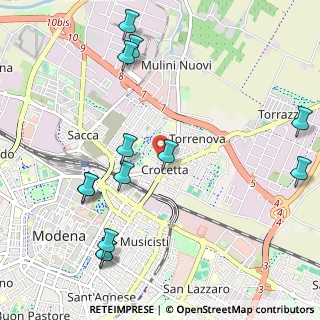 Mappa Via Luigi Ceretti, 41122 Modena MO, Italia (1.29615)