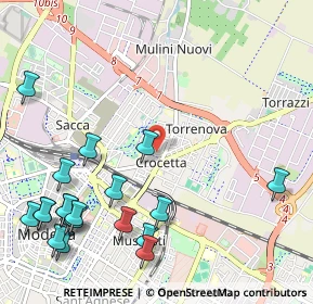 Mappa Via Luigi Ceretti, 41122 Modena MO, Italia (1.4345)