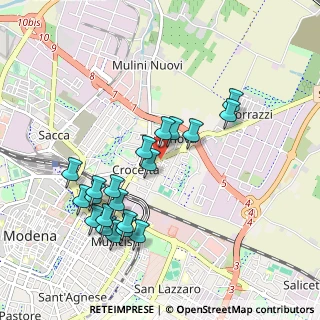Mappa Via Mar Baltico, 41122 Modena MO, Italia (0.9875)