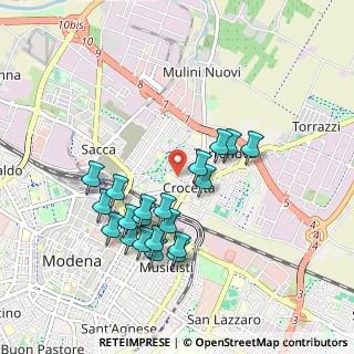 Mappa Via Luigi Cerretti, 41122 Modena MO, Italia (0.898)