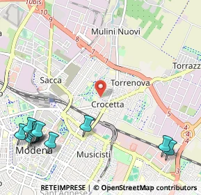 Mappa Via Luigi Cerretti, 41122 Modena MO, Italia (1.6)