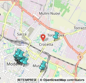 Mappa Via Luigi Cerretti, 41122 Modena MO, Italia (1.444)
