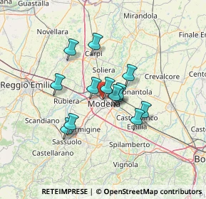 Mappa Viale Raimondo Montecuccoli, 41122 Modena MO, Italia (9.87923)