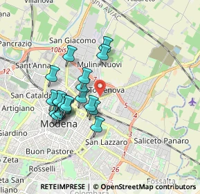 Mappa Via Giovanni Giolitti, 41122 Modena MO, Italia (1.5745)