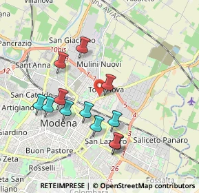 Mappa Via Giovanni Giolitti, 41122 Modena MO, Italia (1.77417)
