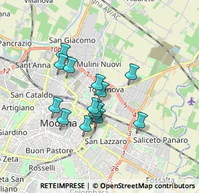 Mappa Via Giovanni Giolitti, 41122 Modena MO, Italia (1.39)
