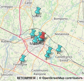 Mappa Via Mar Adriatico, 41122 Modena MO, Italia (5.01545)