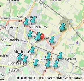 Mappa Via Mar Adriatico, 41122 Modena MO, Italia (2.03412)