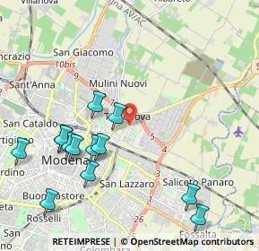 Mappa Via Mar Adriatico, 41122 Modena MO, Italia (2.35385)