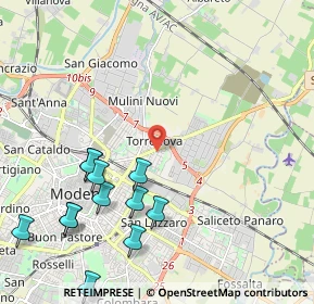Mappa Via Mar Adriatico, 41122 Modena MO, Italia (2.54833)