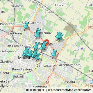 Mappa Via Mare Adriatico, 41122 Modena MO, Italia (1.58813)