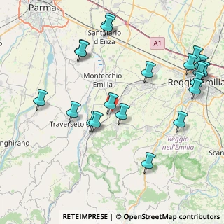 Mappa Via Luigi Longo, 42021 Bibbiano RE, Italia (9.8135)