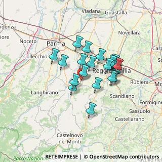 Mappa Via Aldo Moro, 42021 Bibbiano RE, Italia (10.5865)