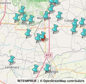 Mappa Via Muratori, 35047 Solesino PD, Italia (10.0285)
