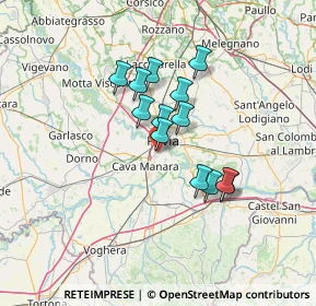 Mappa Via Rotta, 27028 San Martino Siccomario PV, Italia (10.26846)