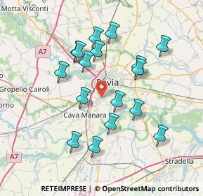 Mappa Via Po, 27020 Rotta PV, Italia (6.98647)