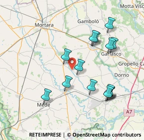 Mappa SP16, 27030 Ottobiano PV, Italia (7.64357)