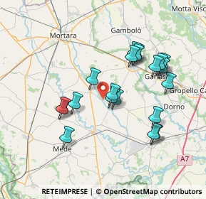 Mappa SP16, 27030 Ottobiano PV, Italia (6.863)