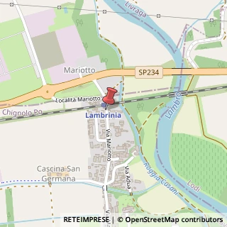 Mappa Via Mariotto, 99, 27013 Chignolo Po, Pavia (Lombardia)