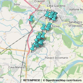 Mappa Via Milanesi, 27100 San Martino Siccomario PV, Italia (1.436)