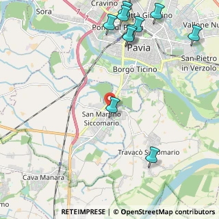 Mappa Via Milanesi, 27100 San Martino Siccomario PV, Italia (2.98364)