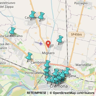 Mappa Via Livrasco, 26100 Migliaro CR, Italia (2.898)