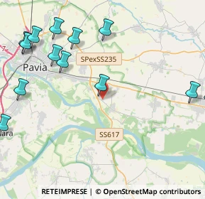 Mappa Via Bergamo, 27010 Valle Salimbene PV, Italia (5.80214)