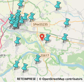 Mappa Via Bergamo, 27010 Valle Salimbene PV, Italia (5.4225)