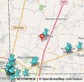 Mappa Strada Provinciale, 26043 Persichello CR, Italia (3.678)