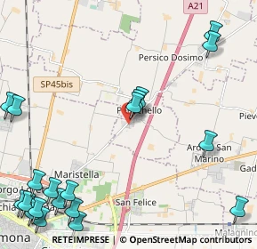 Mappa Strada Provinciale, 26043 Persichello CR, Italia (3.214)