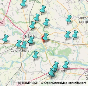 Mappa Via Lombardia, 27100 Valle Salimbene PV, Italia (9.0665)