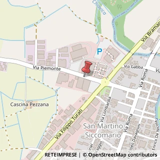 Mappa Via Piemonte, 7, 27028 San Martino Siccomario, Pavia (Lombardia)