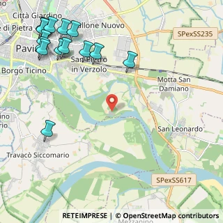 Mappa Strada Costa Caroliana, 27100 Pavia PV, Italia (3.10933)