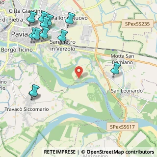 Mappa Strada Costa Caroliana, 27100 Pavia PV, Italia (3.03615)