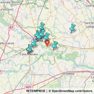 Mappa Strada Costa Caroliana, 27100 Pavia PV, Italia (5.14333)