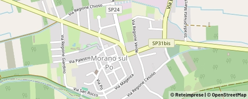 Mappa Morano sul Po