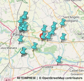 Mappa Via Cavallotti, 27010 Linarolo PV, Italia (7.2295)