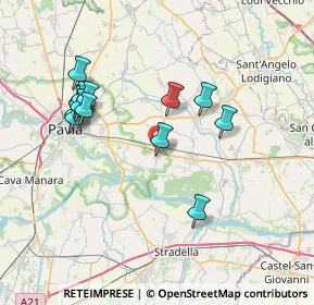 Mappa Via Cavallotti, 27010 Linarolo PV, Italia (7.38429)