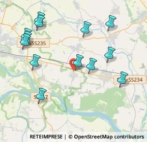 Mappa Via Cavallotti, 27010 Linarolo PV, Italia (4.52154)