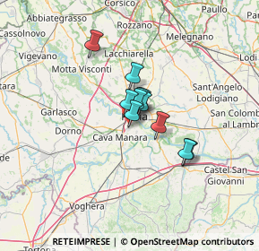 Mappa Via Gravellone, 27028 San Martino Siccomario PV, Italia (7.23091)