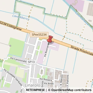Mappa Via Buonarroti,  3, 27010 Linarolo, Pavia (Lombardia)