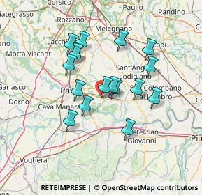 Mappa Via Buonarroti, 27010 Linarolo PV, Italia (11.70353)