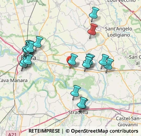 Mappa Via Buonarroti, 27010 Linarolo PV, Italia (8.109)