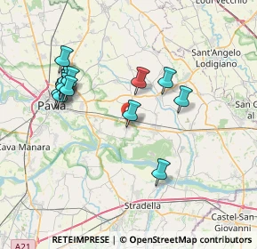 Mappa Via Buonarroti, 27010 Linarolo PV, Italia (7.45571)