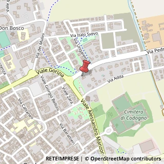 Mappa Via Pedrazzini Guaitamacchi, 2, 26845 Codogno, Lodi (Lombardia)