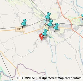 Mappa Via D. Merlin, 37052 Casaleone VR, Italia (6.54)