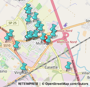 Mappa Via Guido Rossa, 46030 Mottella MN, Italia (0.9265)